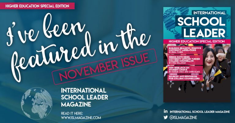 Seeing Both Sides: a personal contribution for International School Leader Magazine, November 2019